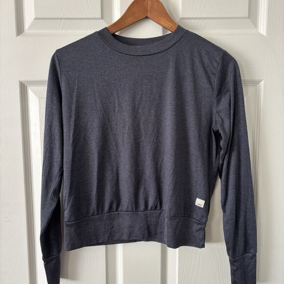 Vuori Tops - Vuori Women’s Sweatshirt Halo Crew Neck Navy Size Small Active Performance